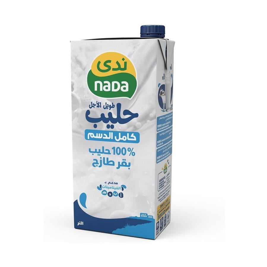 ندي حليب كامل الدسم طويل الاجل 1 لتر
