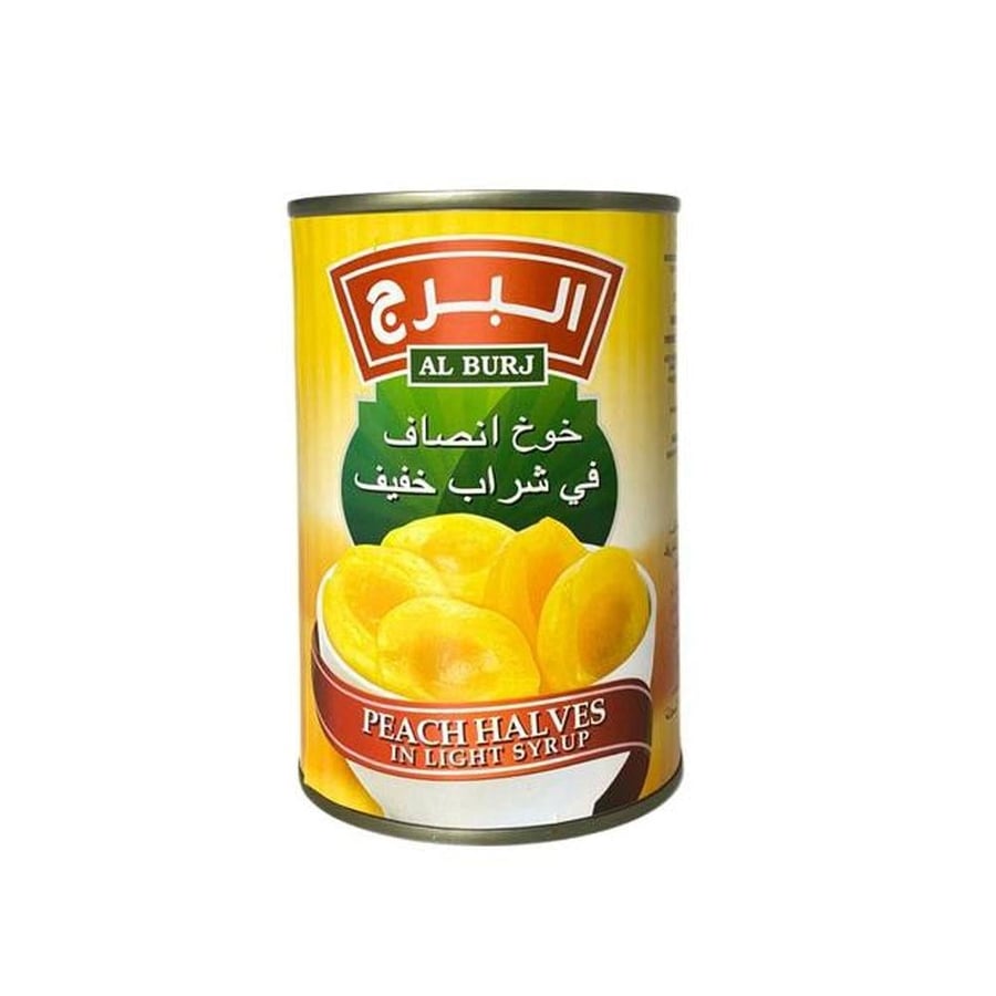 البرج خوخ انصاف في شراب خفيف 425 جرام