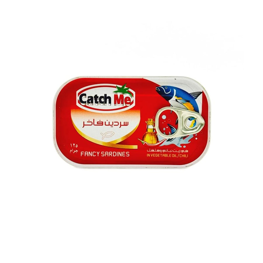 كاتش مي سردين فاخر زيت بالفلفل 125جم