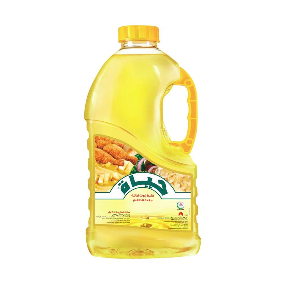 حياة خليط زيوت نباتية للطبخ 2.7لتر