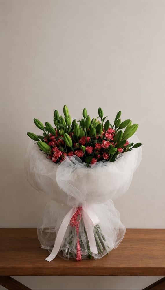 باقة ورد طبيعي
