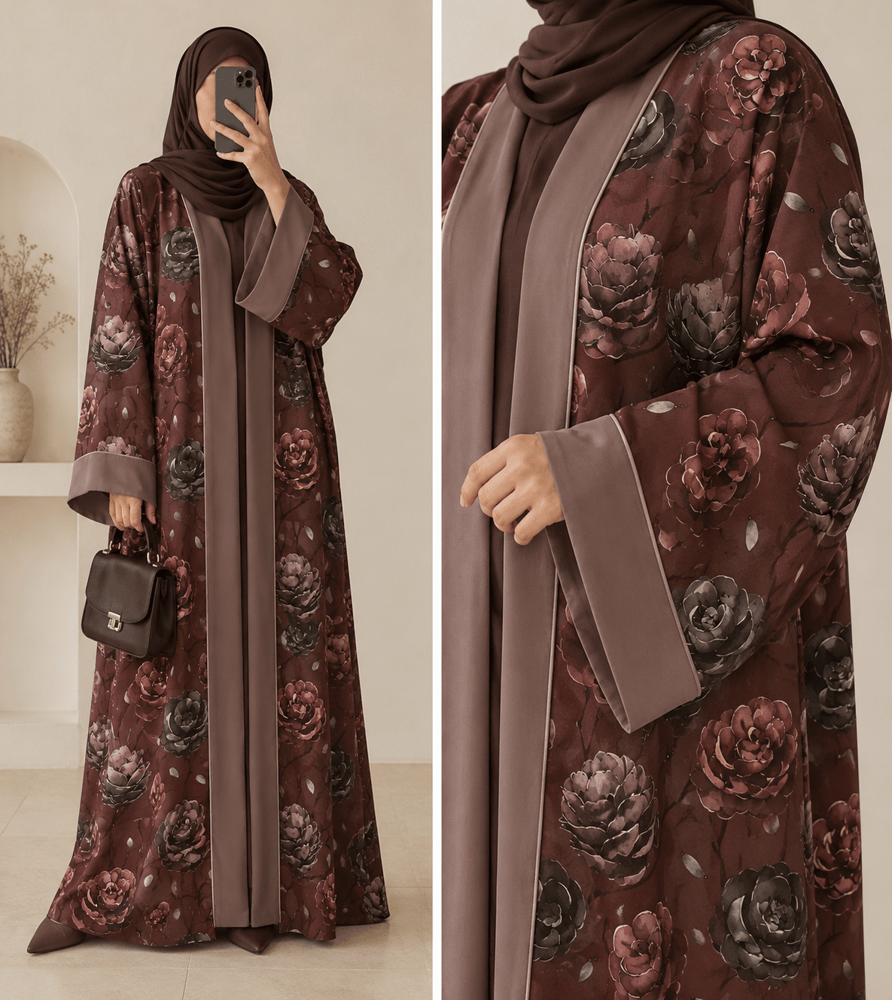 عباية ورد البن