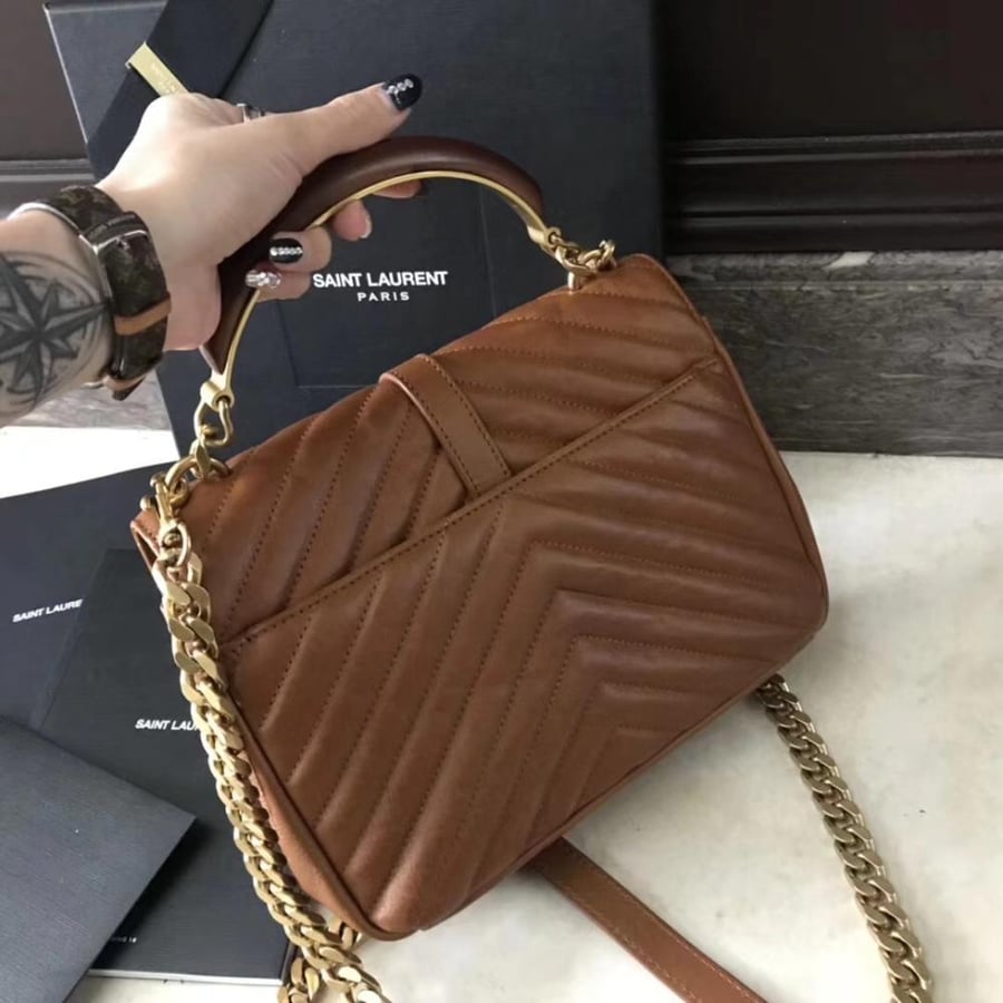 Classic Leather Top Handle Bag
