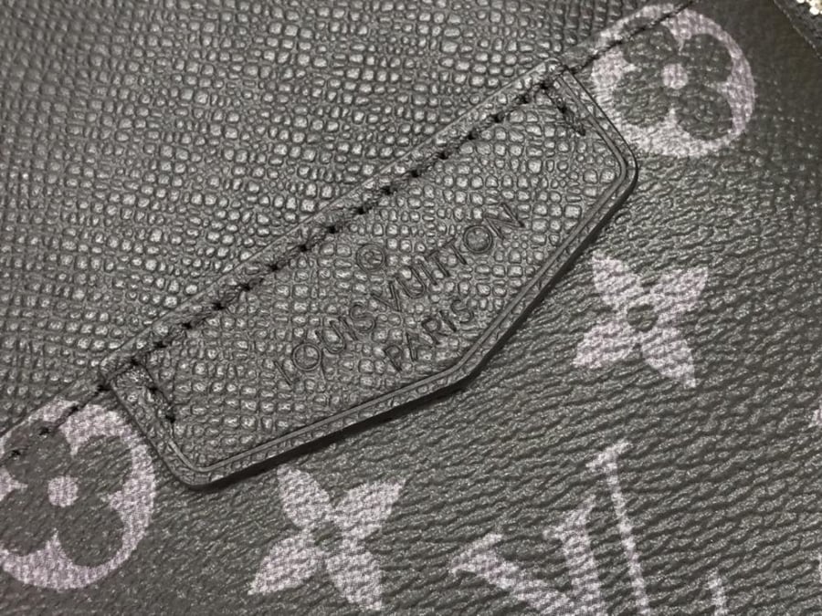Black and Gray Monogram Sling Bag