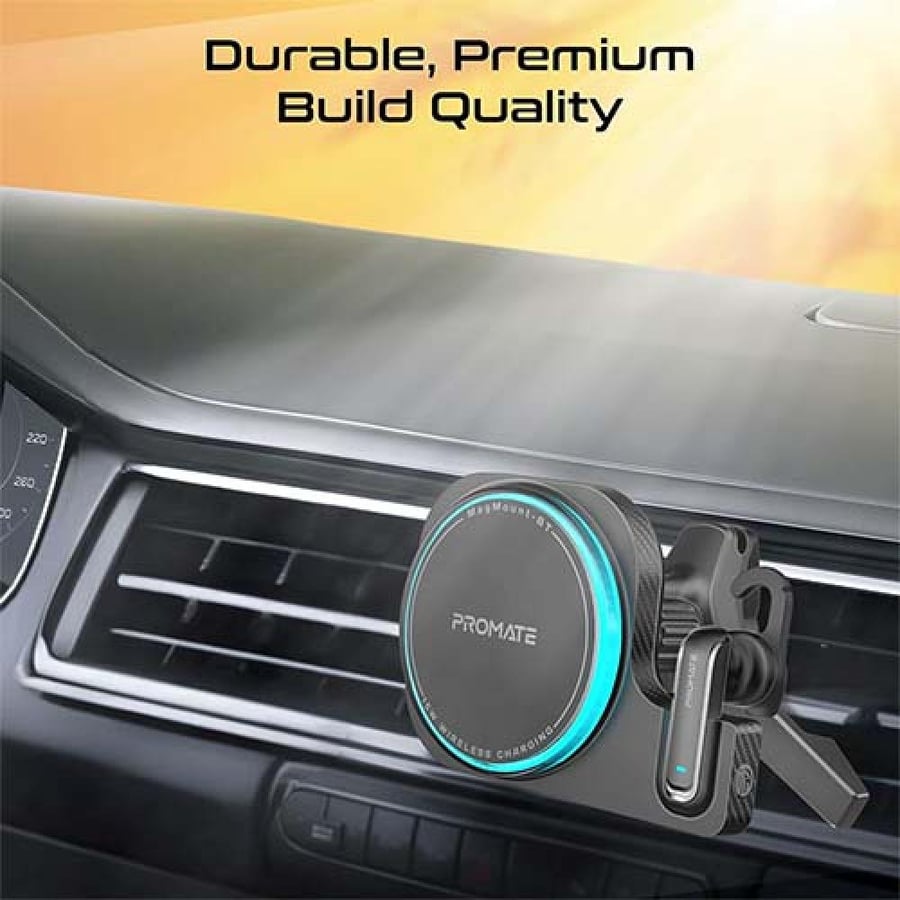 حامل وشاحن جوال لاسلكي للسيارة promate MagMount-BT