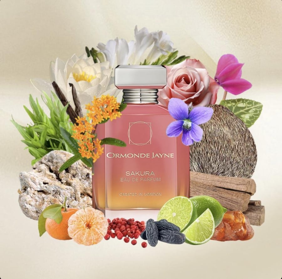 Ormonde Jayne Sakura 88 ml perfume bottle.