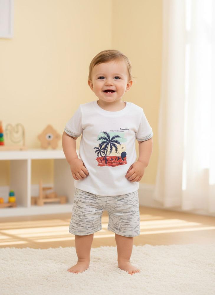 T-Shirt and Shorts. With a "Nature" Theme  -  تي شيرت وشورت بتصميم "الطبيعة".