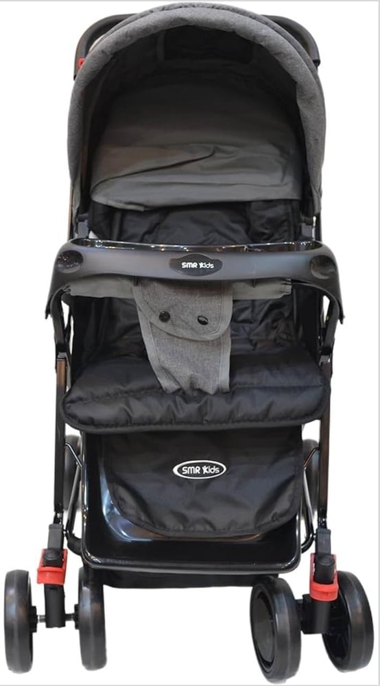 Multi-Functional baby stroller (Gray)  -  عربة أطفال متعددة الوظائف (رمادي)