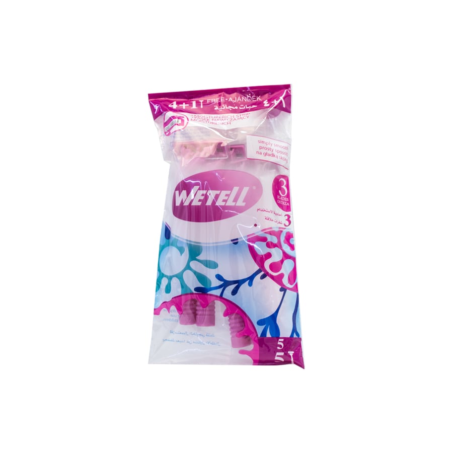 Andil razor blades 4+1 pink