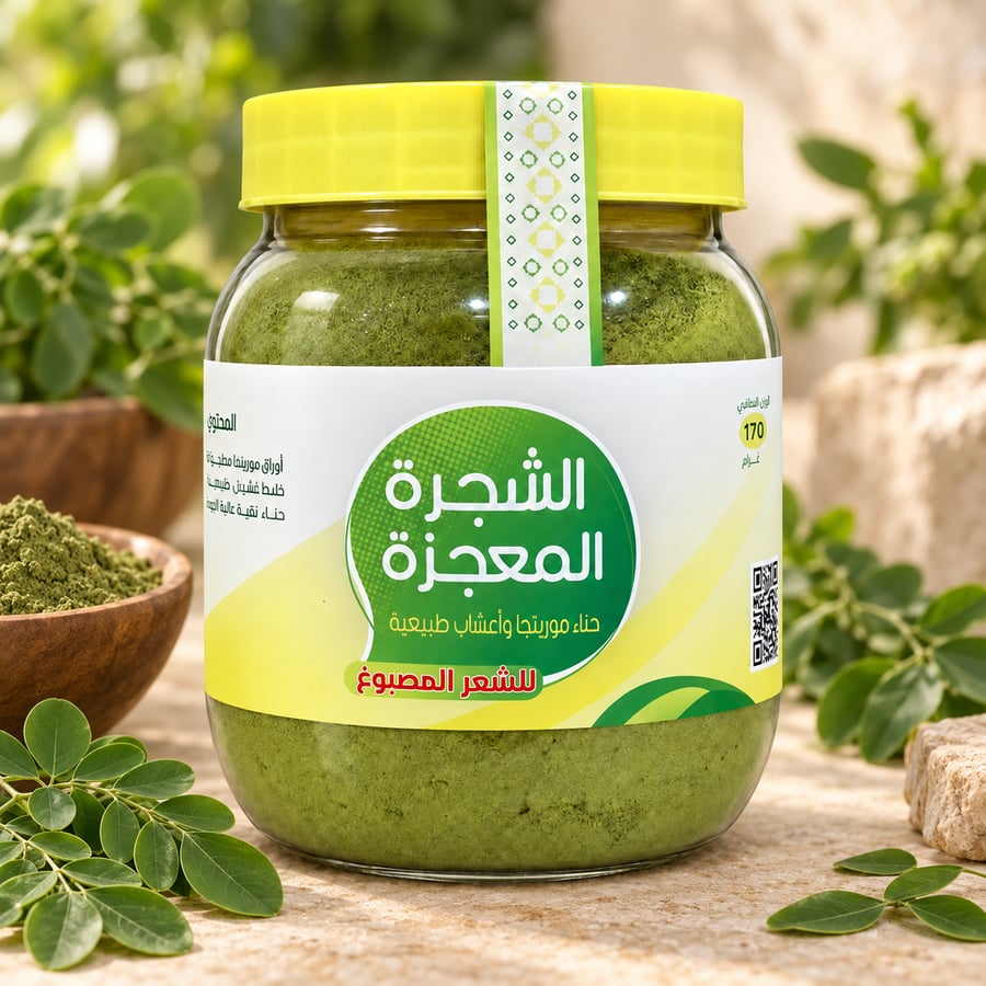 حناء مورينجا للشعر المصبوغ