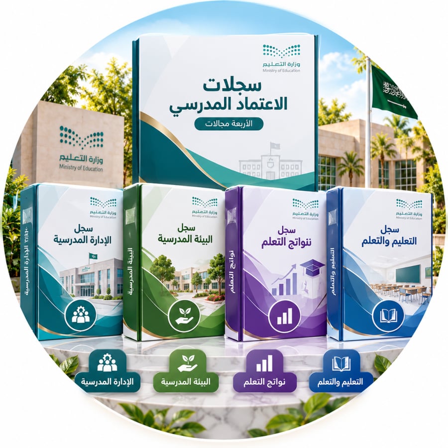 سجلات الاعتماد المدرسي الاربعه