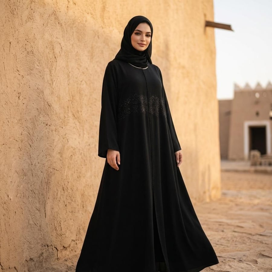 عباية نسائية سوداء