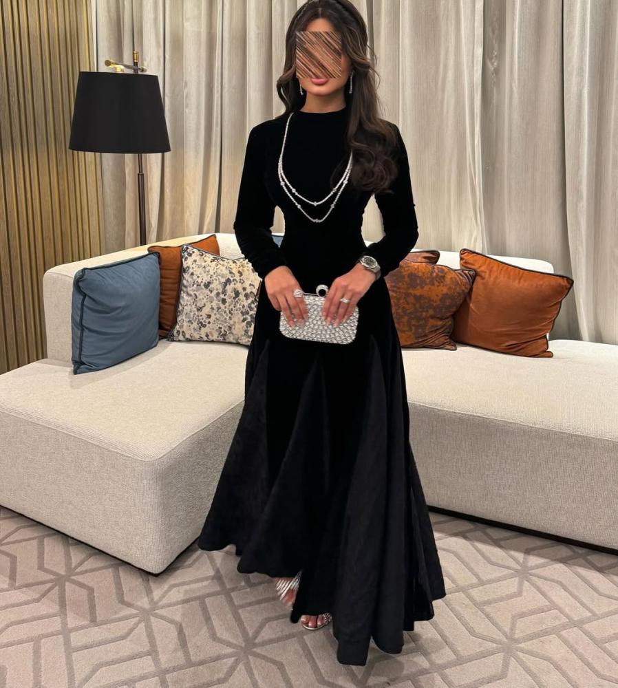 فستان مخمل ساتر