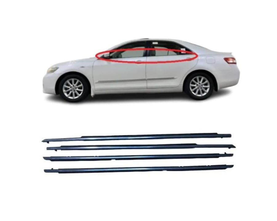 Camry external glass trims nickel 2007-2011