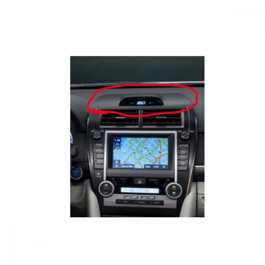 Decorative clock above the air conditioner Camry 2012-2015