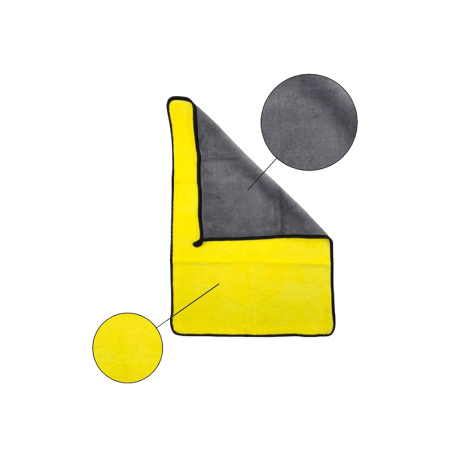 Soft cleaning and wiping towel yellow ZEROX 40*40