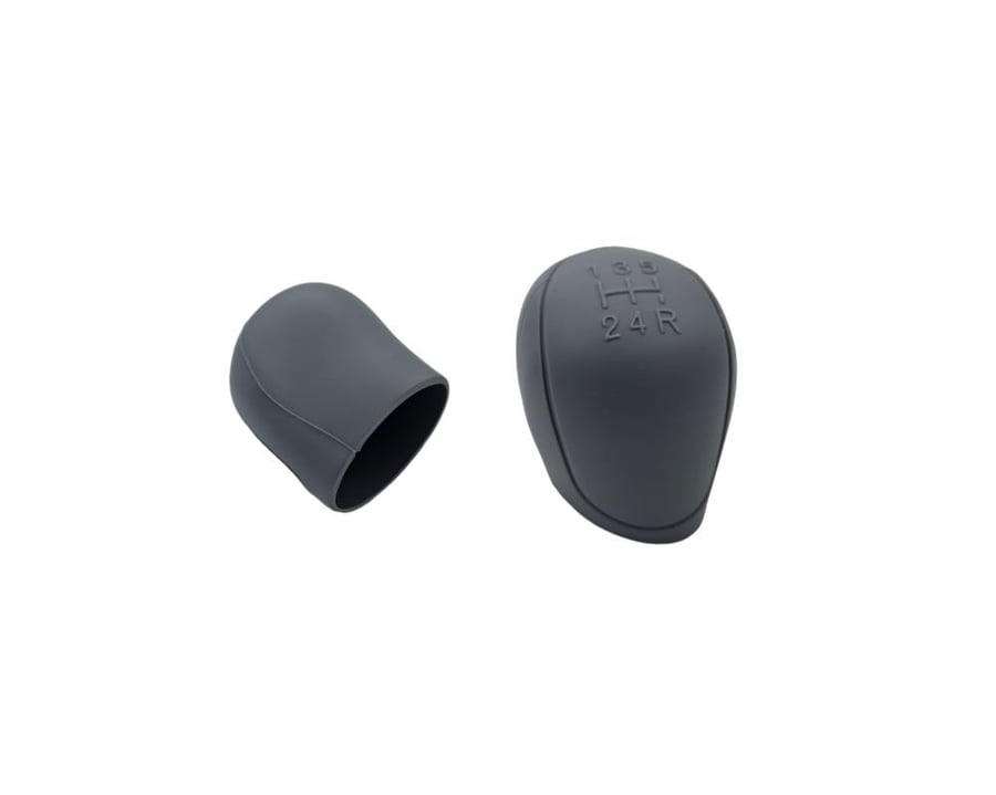 Red leather gear shift knob cover