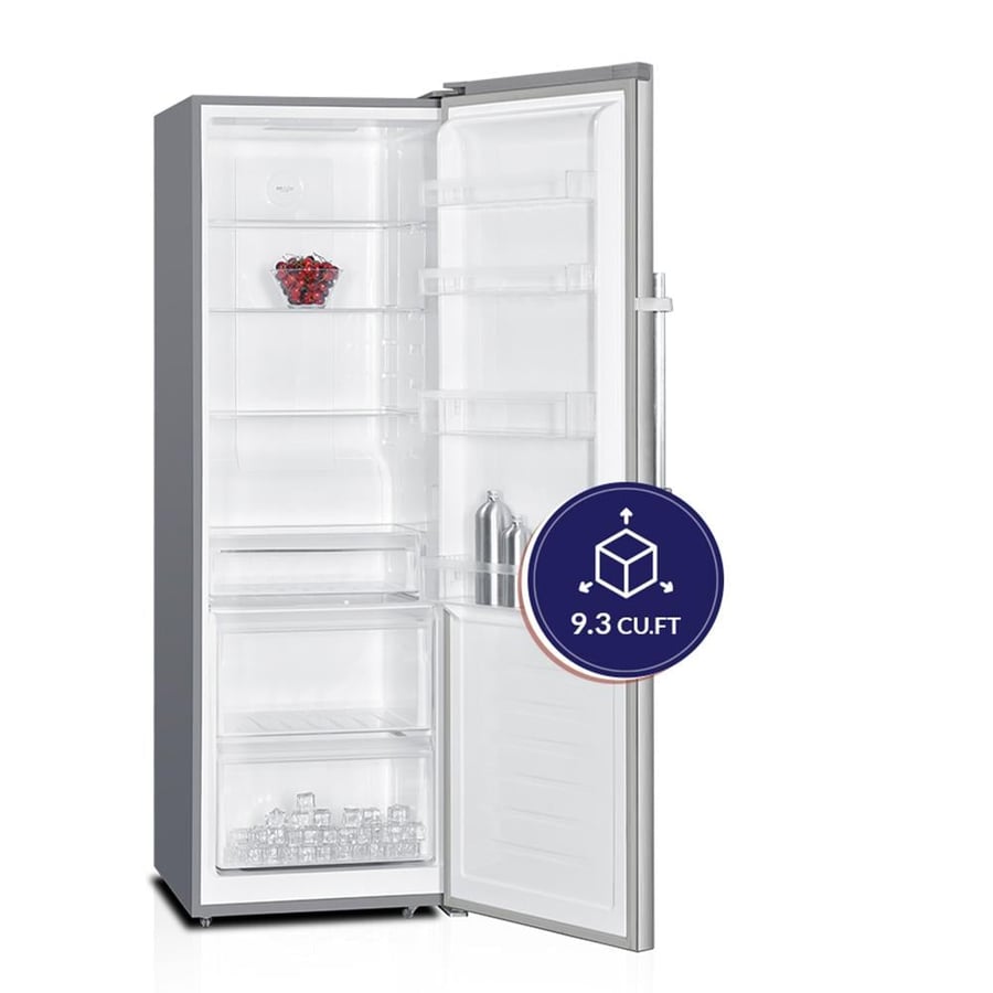Vertical freezer, 9.3 cubic feet, steam cooling, stainless steel