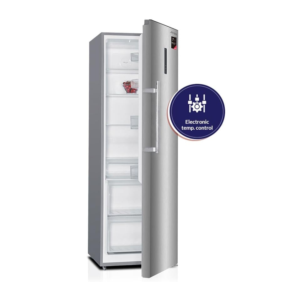 Vertical freezer, 9.3 cubic feet, steam cooling, stainless steel