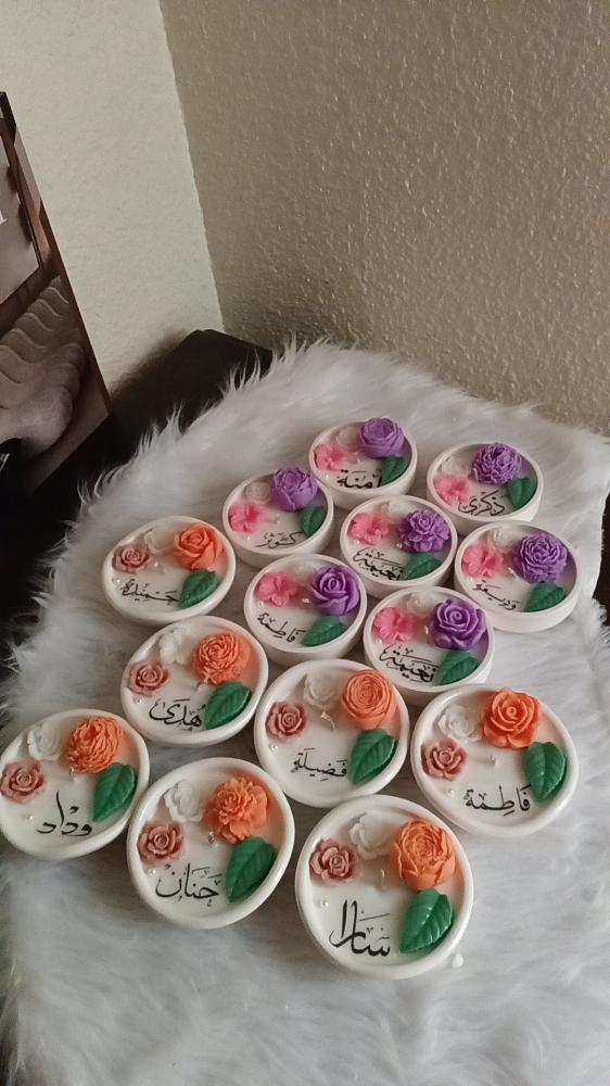 شموع الجبس 12 حبه بدون تغليف