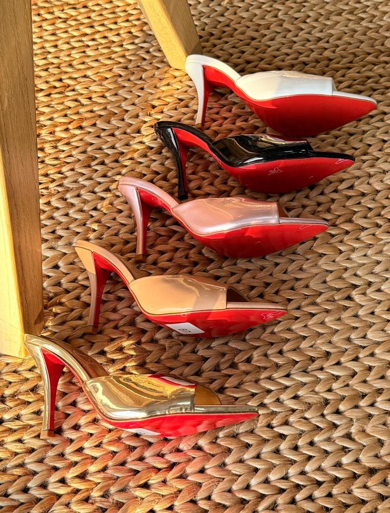 Christian Louboutin Patent Mule Heels