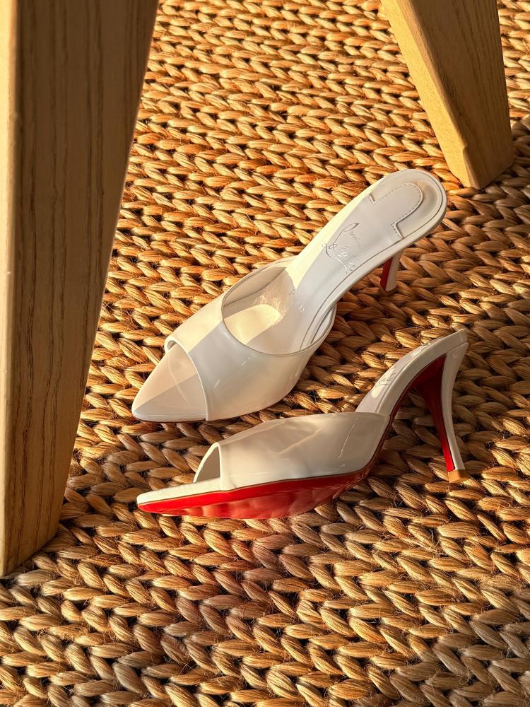 Christian Louboutin Patent Mule Heels
