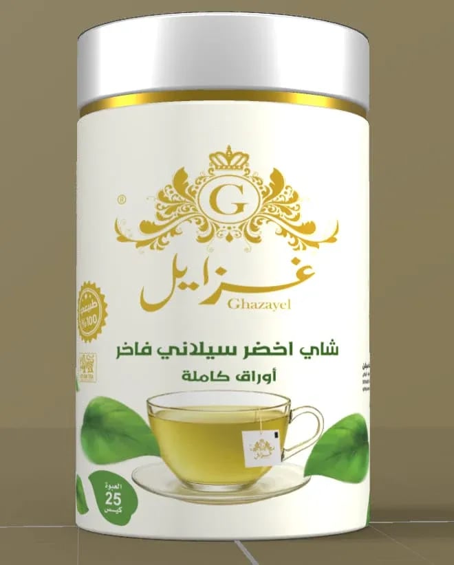 شاي أخضر سيلاني فاخر أوراق كاملة 25 كيس