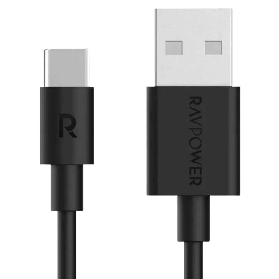 راف بور سلك شاحن USB إلى USBC بطول 1 م اسود