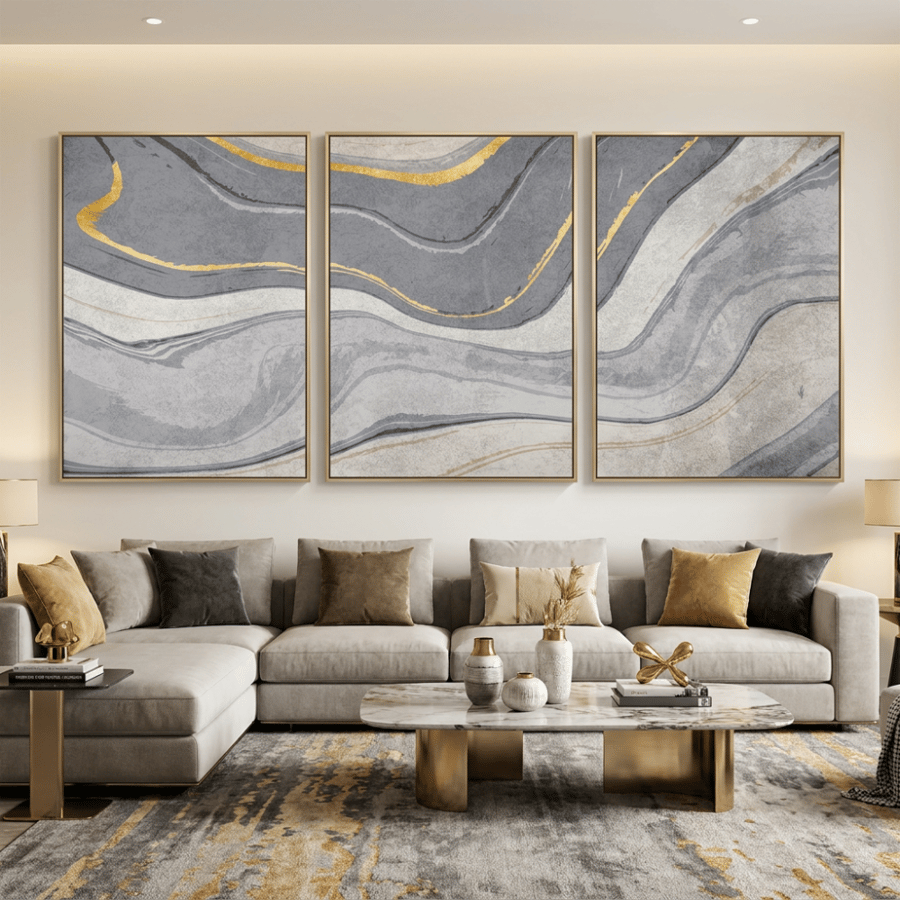 لوحات ثلاثية بتصميم عصري