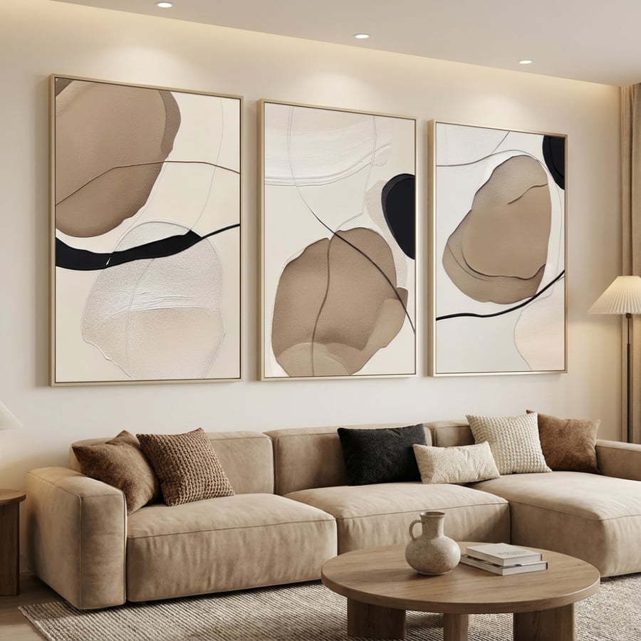 لوحات ثلاثية بتصميم عصري