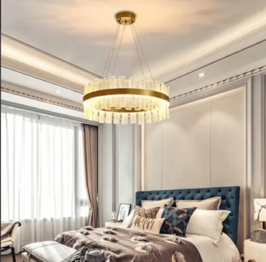 نجف سقف مقاس 40 سم مودرن اكريليك بتصميم عصري وحديث 3 اضاءات ليد