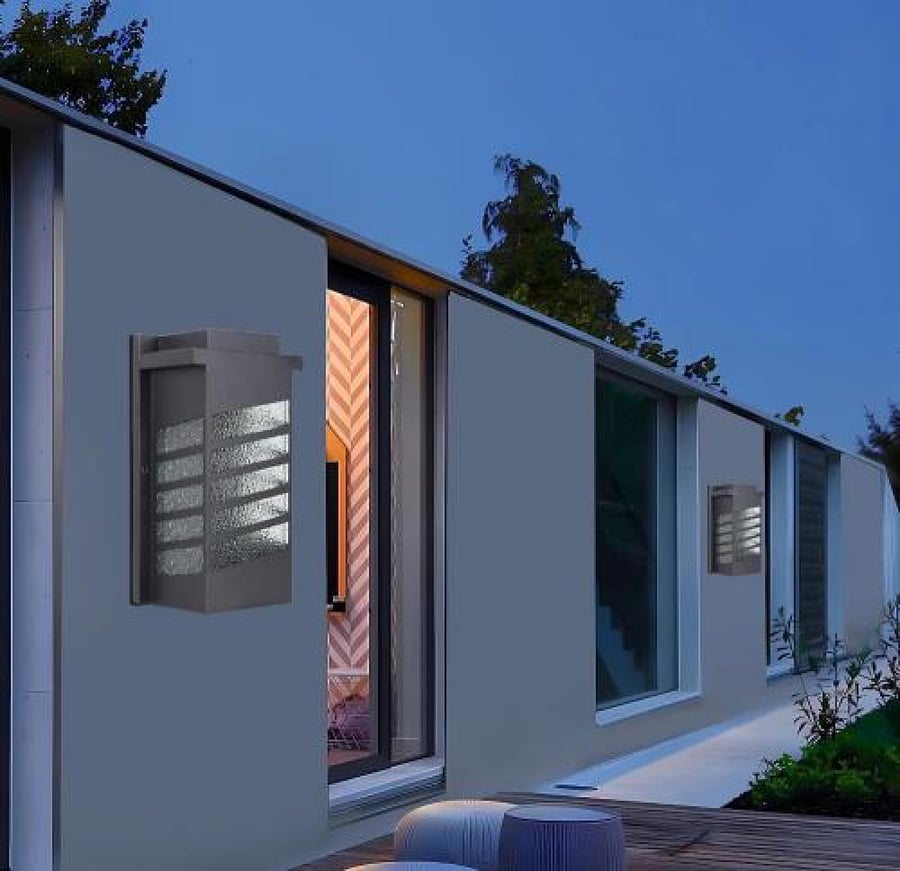 كشاف بوابة جداري غطاء لون اسود