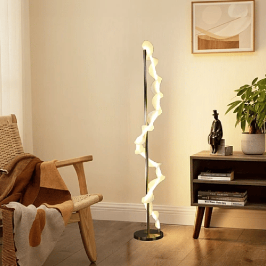 استاند مودرن زيتي لون الانارة اصفر