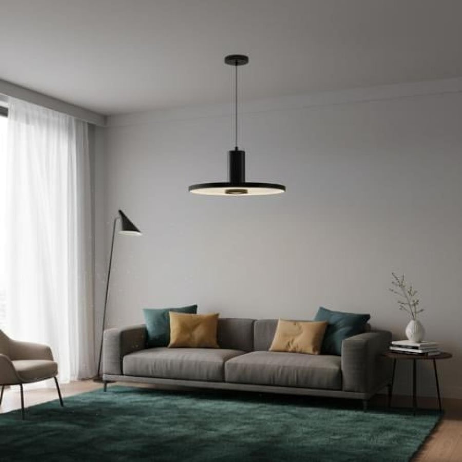 علاقي مودرن اسود E27 1L