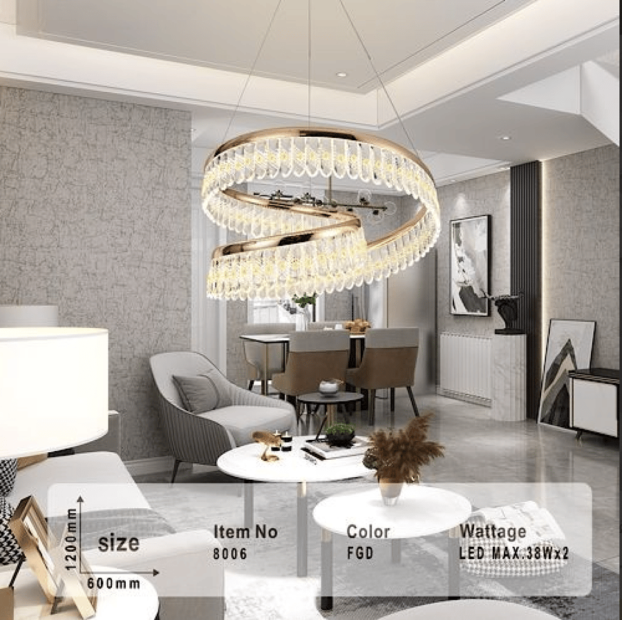 ثريات سقف مودرن مقاس 100 سم 3 اضاءات ليد LED