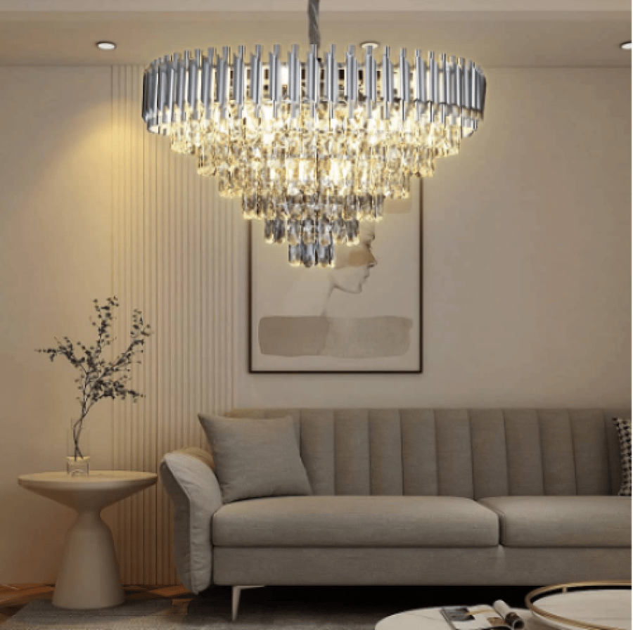 نجف مودرن فضي قطر 80 سم E14