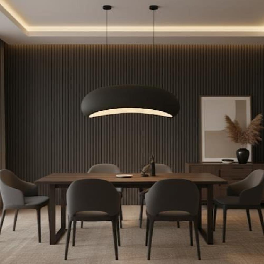نجف علاقي مودرن اسود E27 2