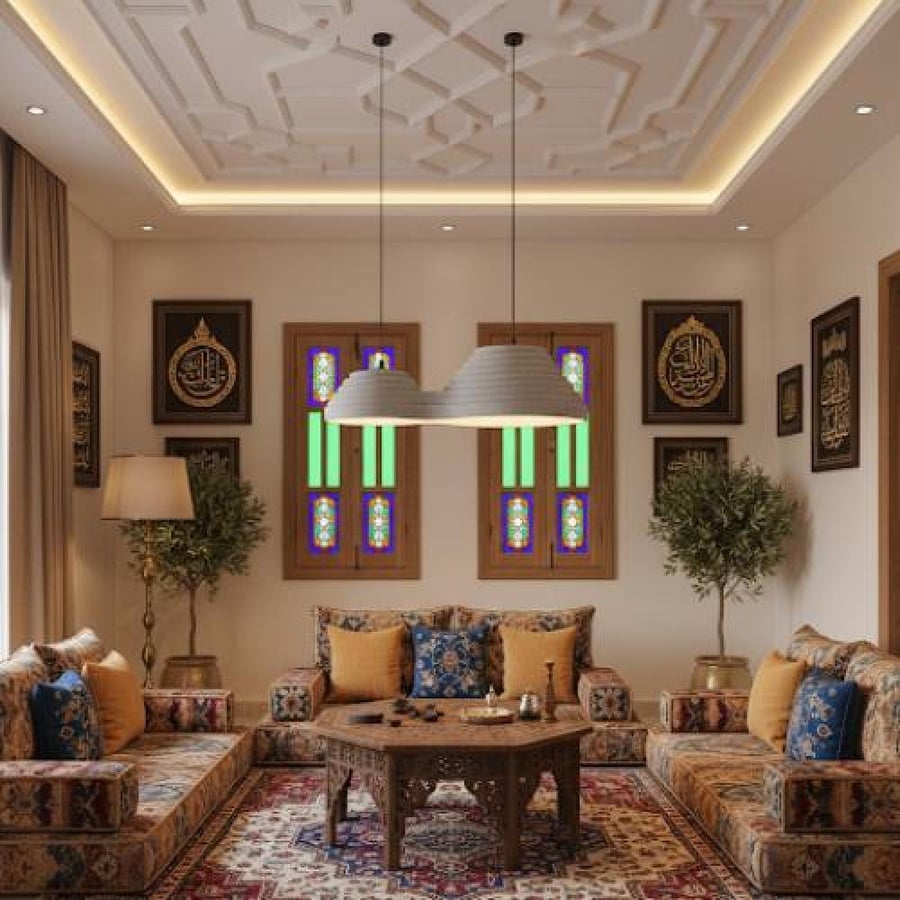 نجف علاقي مقاس 60 سم مودرن رمادي E27 2L