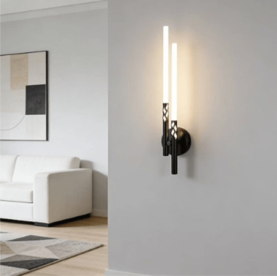 ابليك مودرن اسود لون الانارة اصفر W7 500