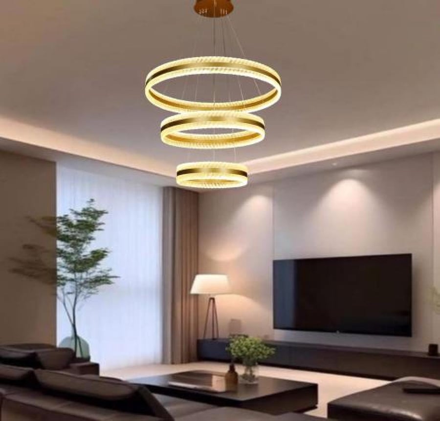 علاقي مودرن ذهبي لون الانارة 3 اضاءات W250