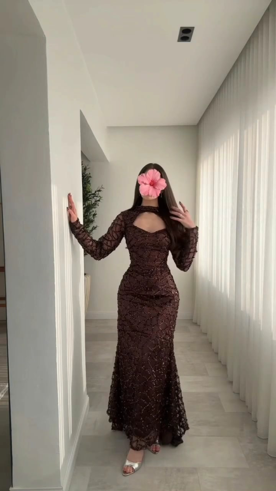 Roida brown dress