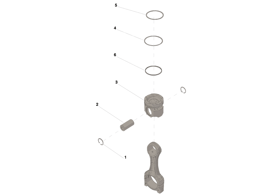 Genuine Cummins Engine Piston Kit 4376246