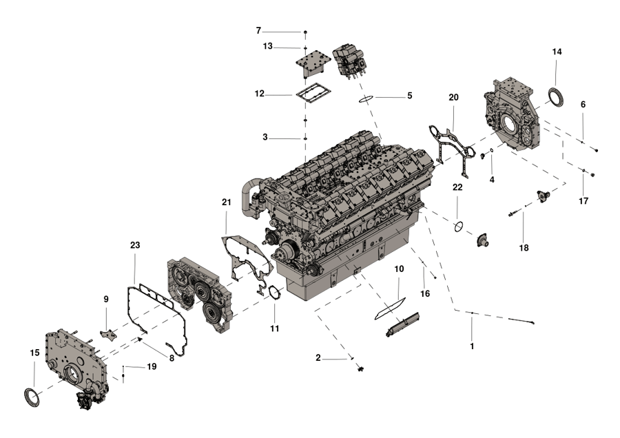 Genuine Cummins Lower Engine Gasket Kit 4089316