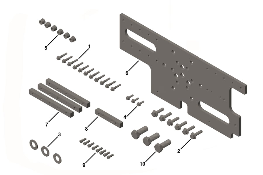 Genuine Cummins Engine Mounting Plate 3162464 5298966