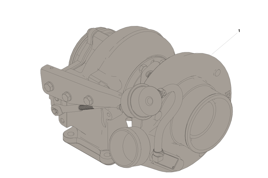 Genuine Cummins Heat Exchanger55w Turbocharger 4955626
