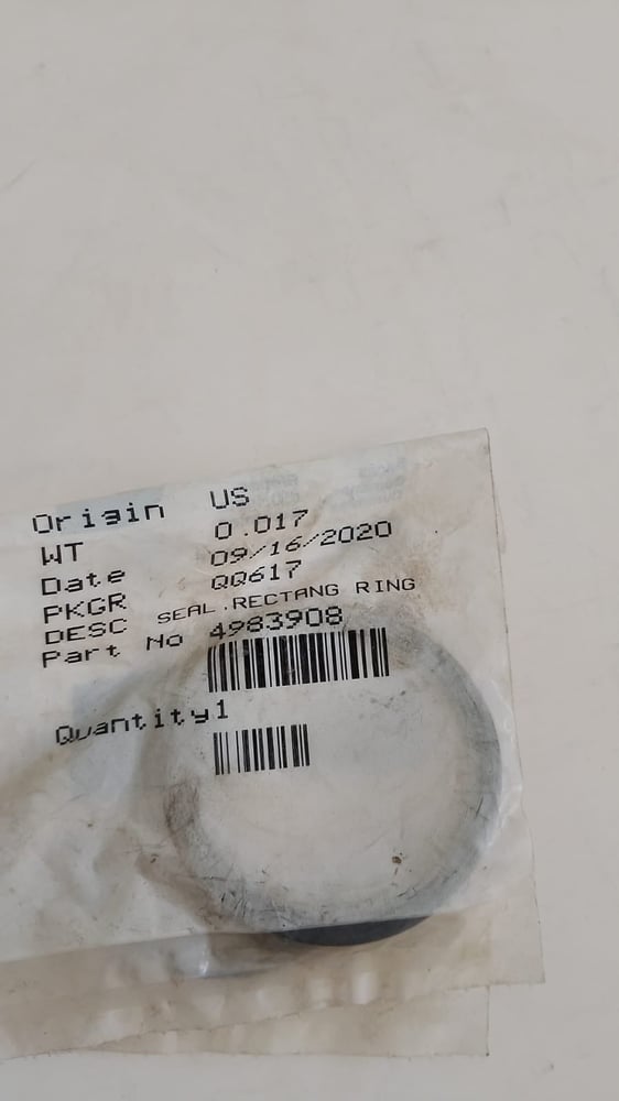 Rectangular Ring Seal D20 4983908