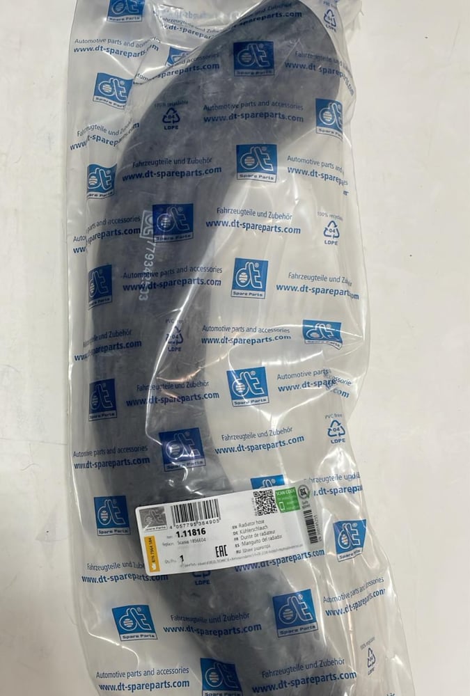 Radiator hose -A18 1856604 1.11816 ZG.00550-0008