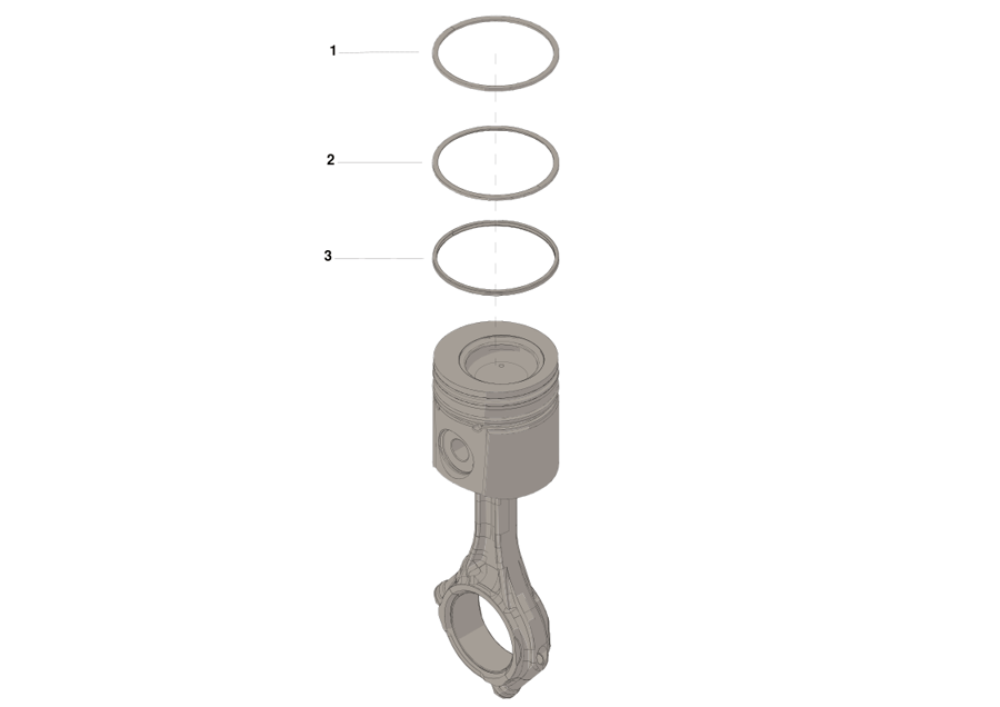 Genuine Cummins Piston Ring Kit 4955169