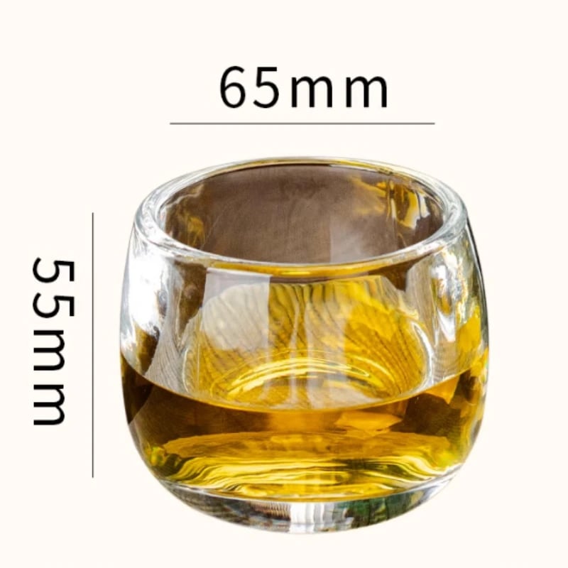 كوب شاي زجاجي كريستالي 80ML
