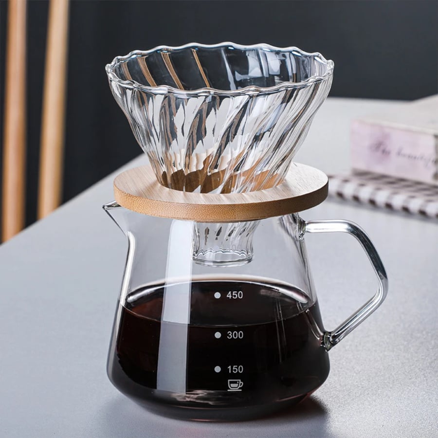 إبريق قهوة زجاجي 450-600مل